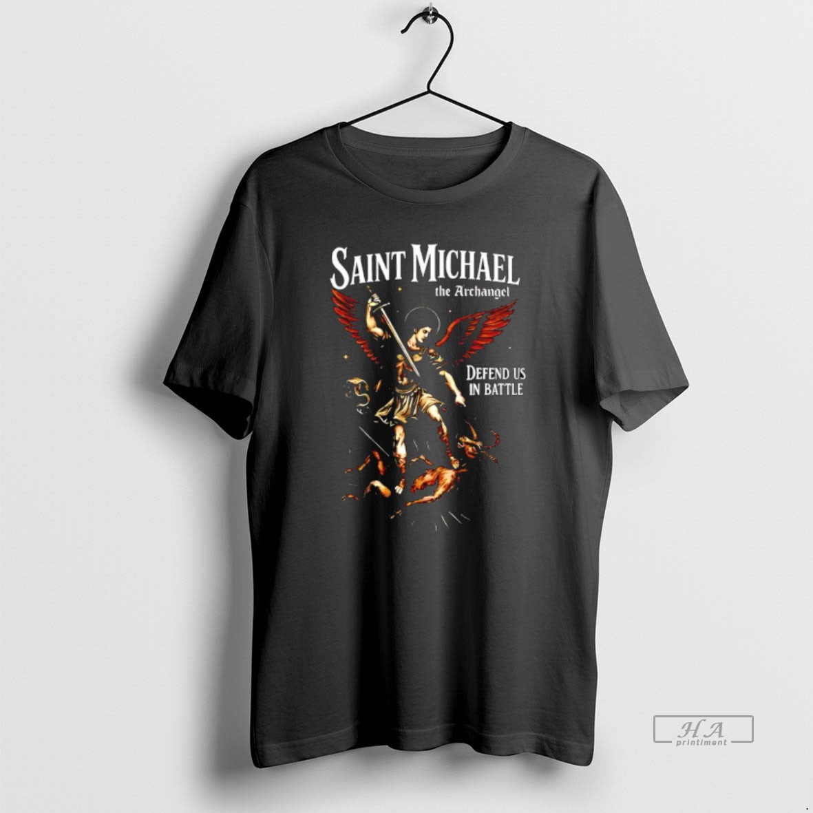 Official Saint Michael The Archangel Defend Us In Battle - T-Shirt, Sweatshirt, Hoodie