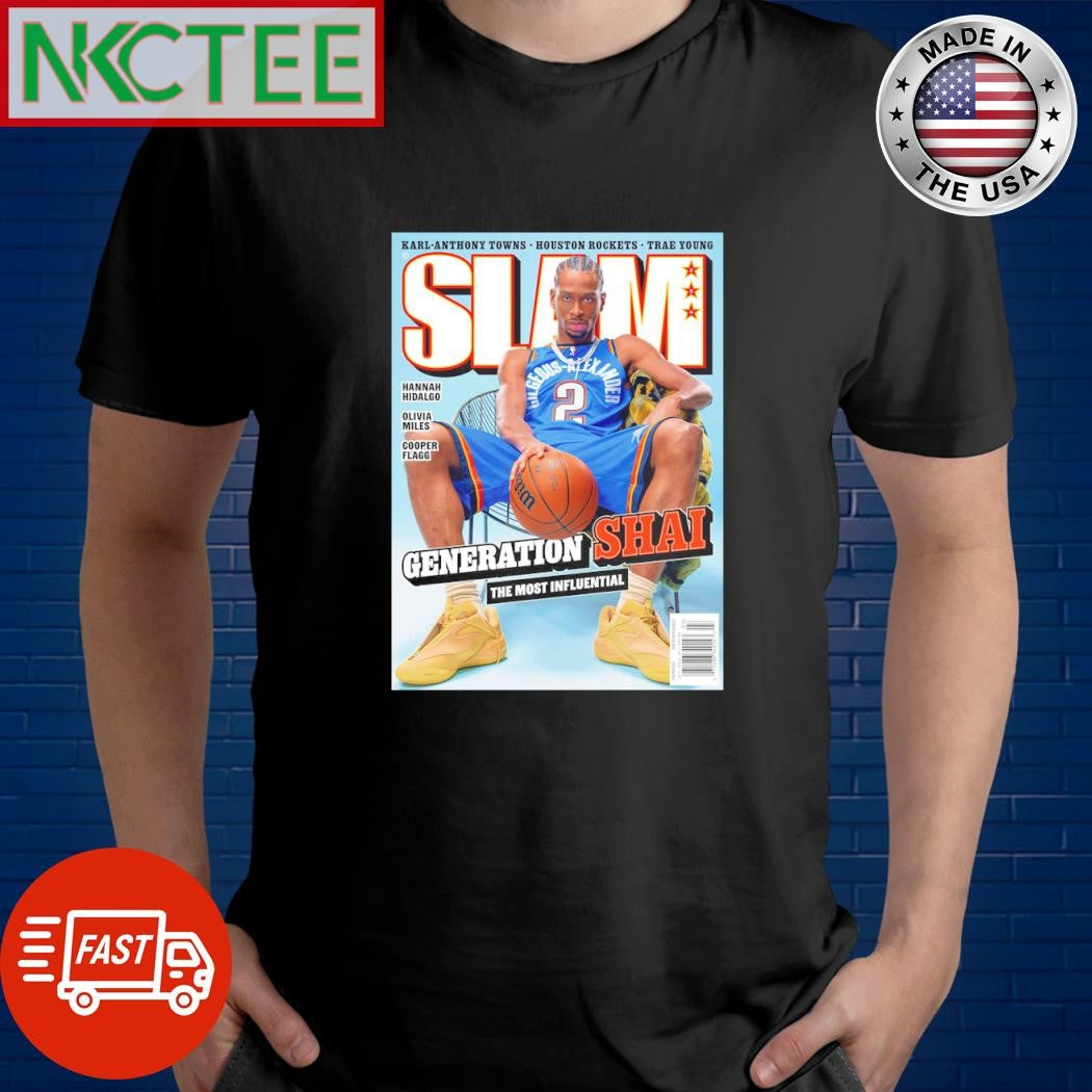 Official SLAM 254 Shai Gilgeous-Alexander cover 4 Of 4 shirt Unisex T-shirt, Sweatshirt, Hoodie, Long Sleeve Tee - T-Shirt, Sweatshirt, Hoodie