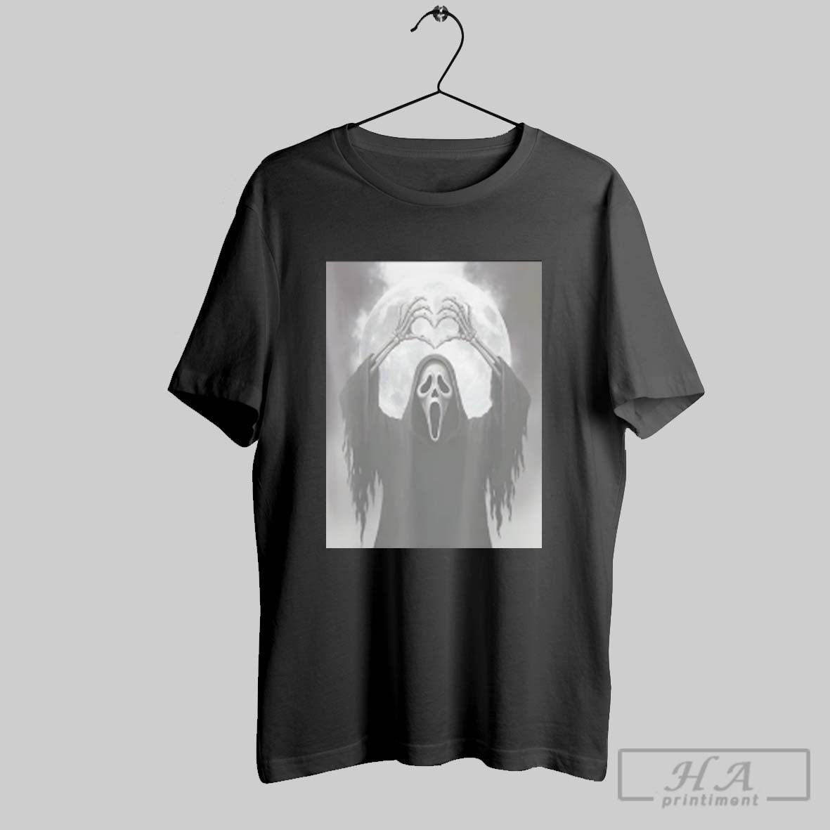 Official Scary Face Horror Halloween Ghost Heart Hands T Unisex T-shirt, Sweatshirt, Hoodie, Long Sleeve Tee - T-Shirt, Sweatshirt, Hoodie