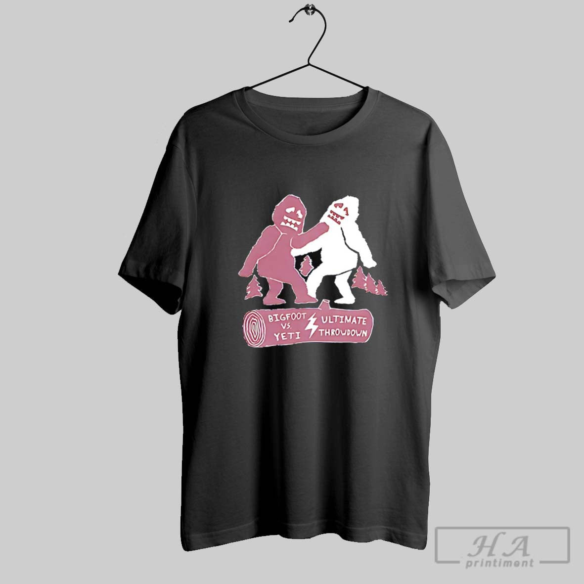 Official Scream Noah Foster Bigfoot Vs Yeti Ultimate Throwdown Unisex T-shirt, Sweatshirt, Hoodie, Long Sleeve Tee - T-Shirt, Sweatshirt, Hoodie