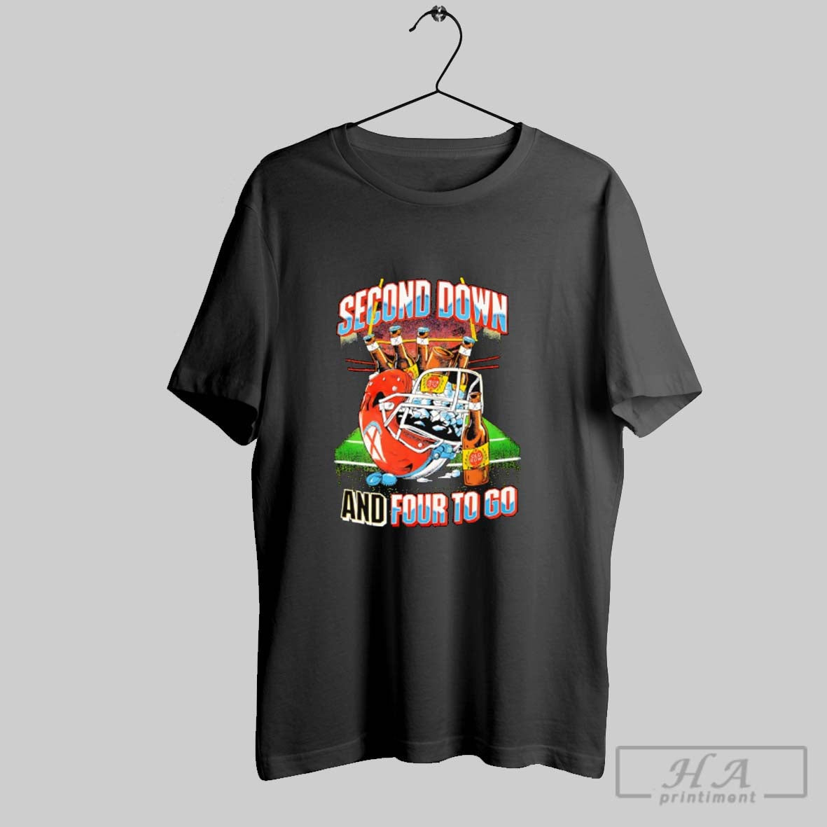 Official Second Down And Four To Go Beer Helmet Football Unisex T-shirt, Sweatshirt, Hoodie, Long Sleeve Tee - T-Shirt, Sweatshirt, Hoodie