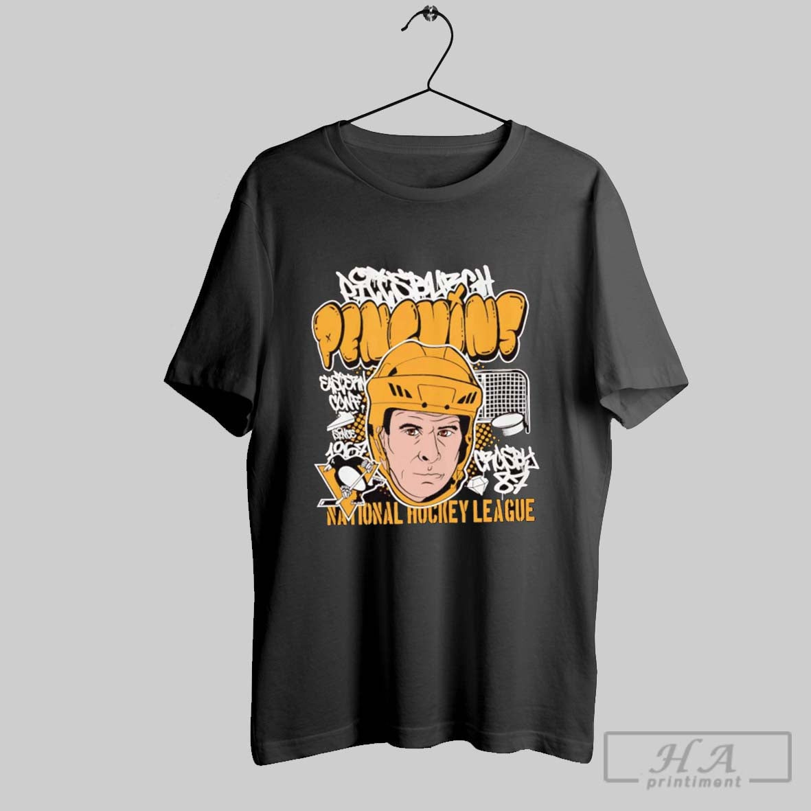 Official Sidney Crosby Big Head Caricature Pittsburgh Penguins Unisex T-shirt, Sweatshirt, Hoodie, Long Sleeve Tee - T-Shirt, Sweatshirt, Hoodie
