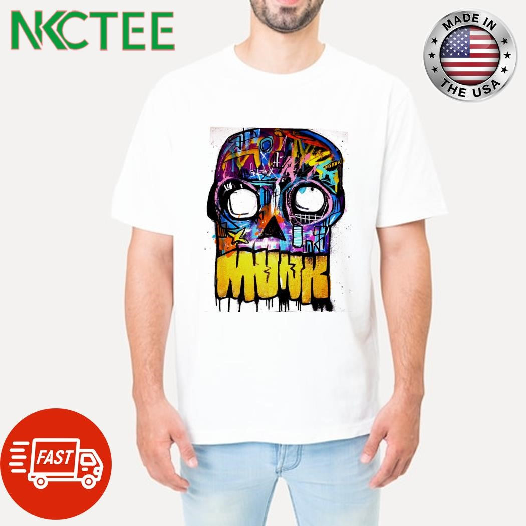 Official Skull munk paint shirt Unisex T-shirt, Sweatshirt, Hoodie, Long Sleeve Tee - T-Shirt, Sweatshirt, Hoodie