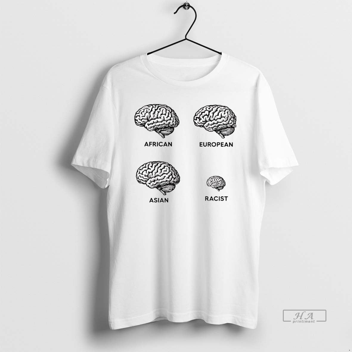 Official Small Brains Racist - T-Shirt, Sweatshirt, Hoodie
