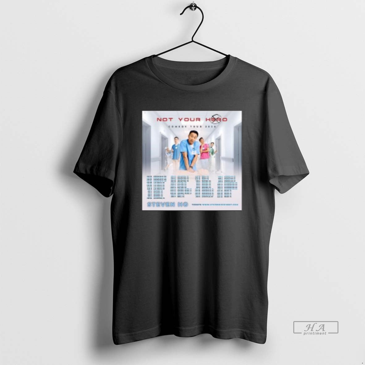 Official Steven Ho The Not Your Hero Comedy Tour 2026 Circle Black - T-Shirt, Sweatshirt, Hoodie