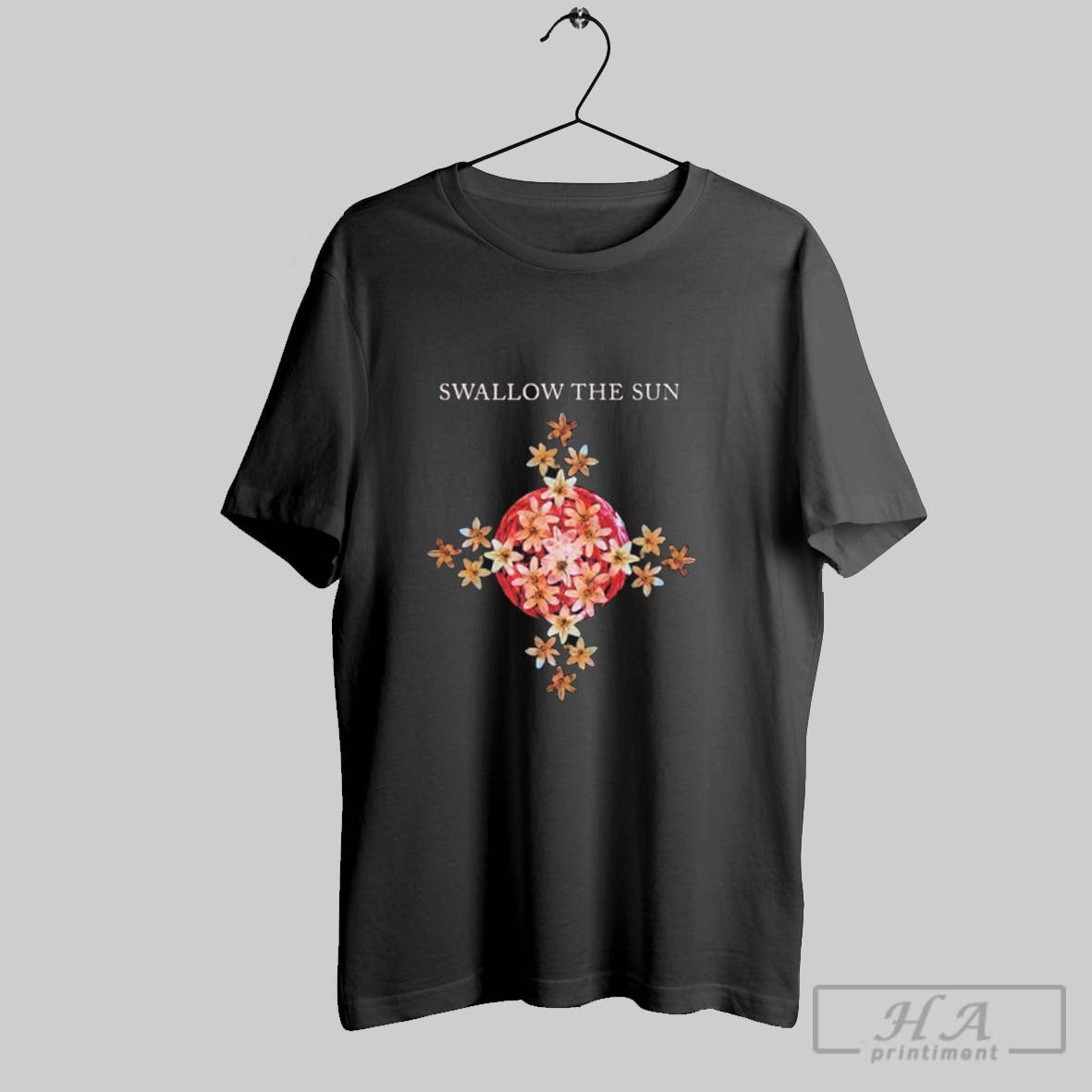 Official Swallow The Sun Moon Flower Cross Unisex T-shirt, Sweatshirt, Hoodie, Long Sleeve Tee - T-Shirt, Sweatshirt, Hoodie