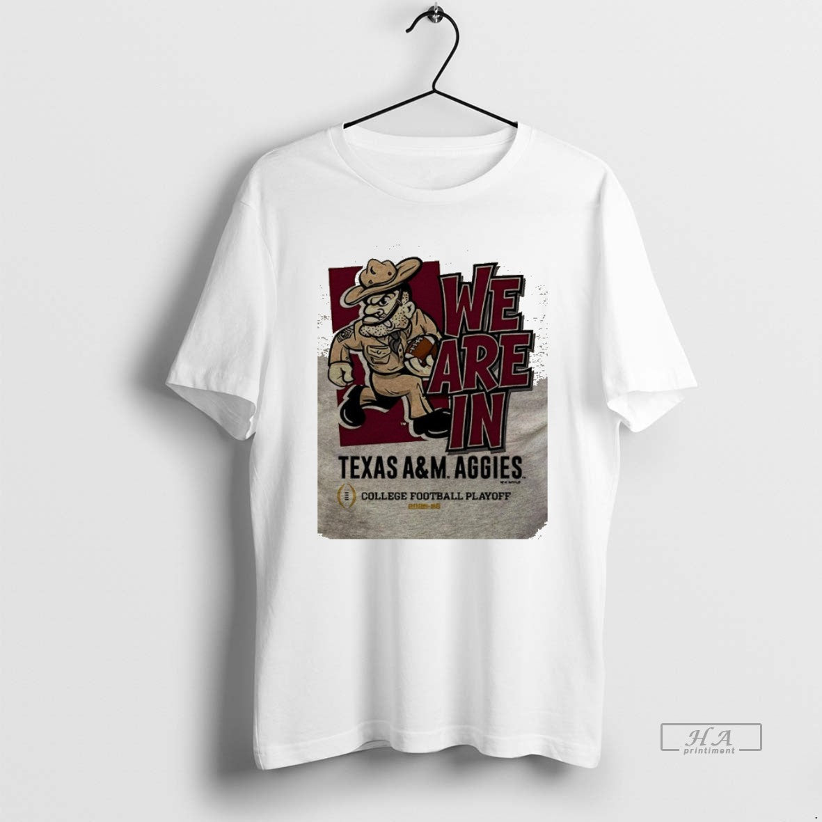 Official T9se3b5a Texas Am Aggies 2025 Cfp Bound We Are In Mascot 2 Sided - T-Shirt, Sweatshirt, Hoodie