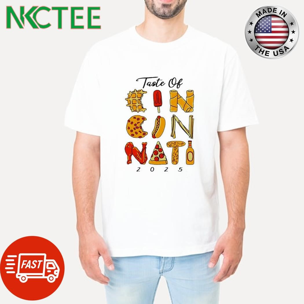 Official Taste of Cincinnati 2025 food and drink shirt Unisex T-shirt, Sweatshirt, Hoodie, Long Sleeve Tee - T-Shirt, Sweatshirt, Hoodie