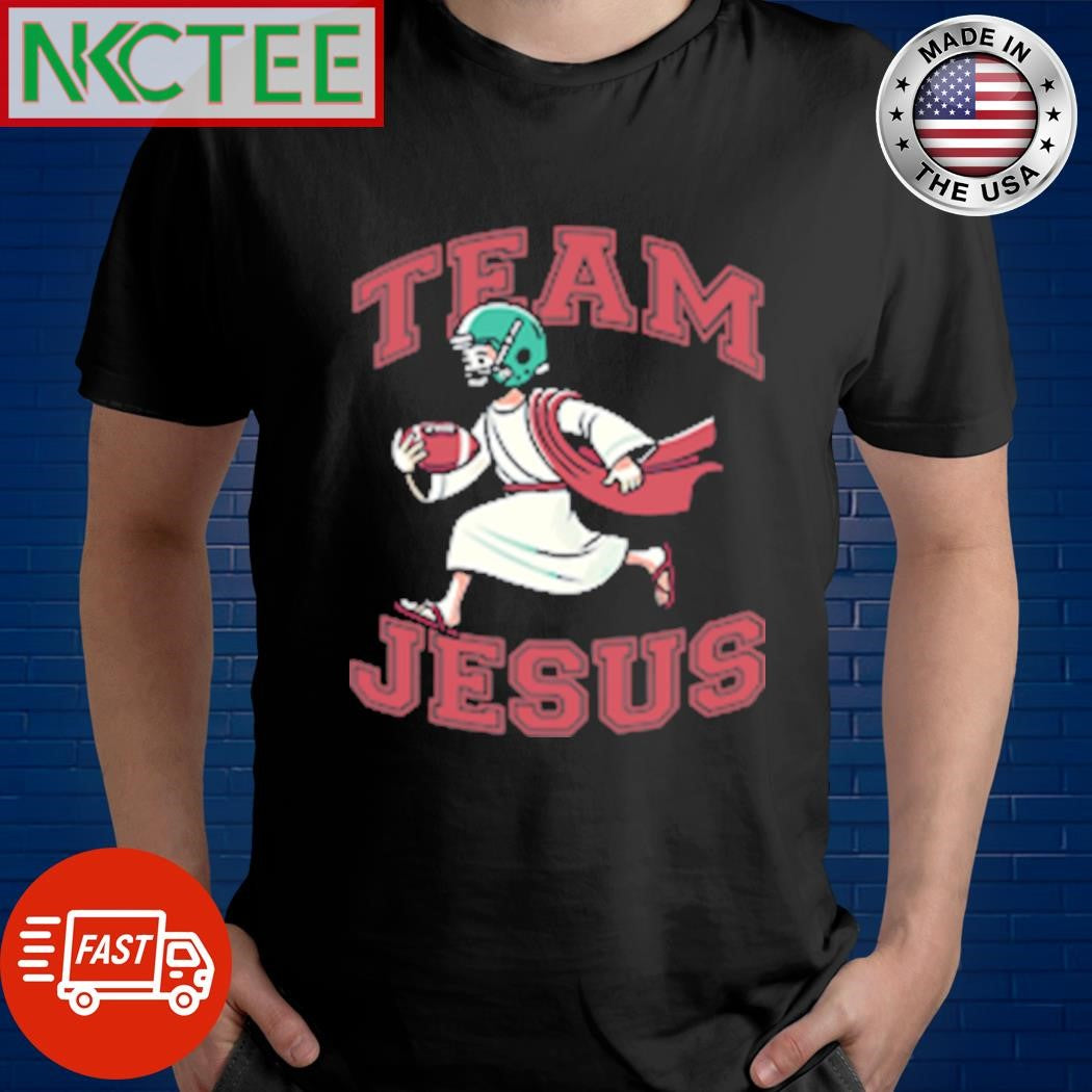 Official Team Jesus Football Lover Christian Faith Bible T-Shirt Unisex T-shirt, Sweatshirt, Hoodie, Long Sleeve Tee - T-Shirt, Sweatshirt, Hoodie