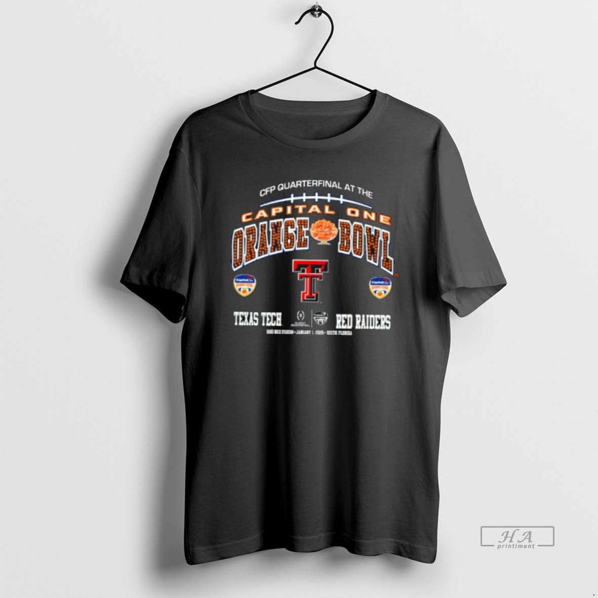 Official Texas Tech Red Raiders 2026 Cfp Quarterfinal Capital One Orange Bowl - T-Shirt, Sweatshirt, Hoodie