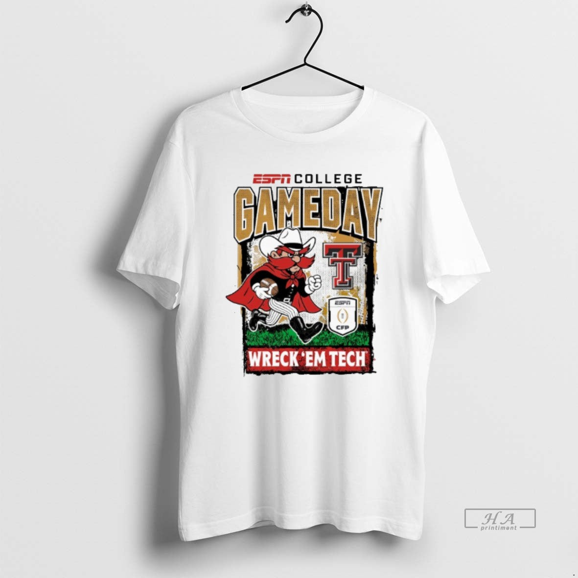 Official Texas Tech Red Raiders Cfp 25 2026 Wreck Em Tech Gameday Runner Mascot - T-Shirt, Sweatshirt, Hoodie