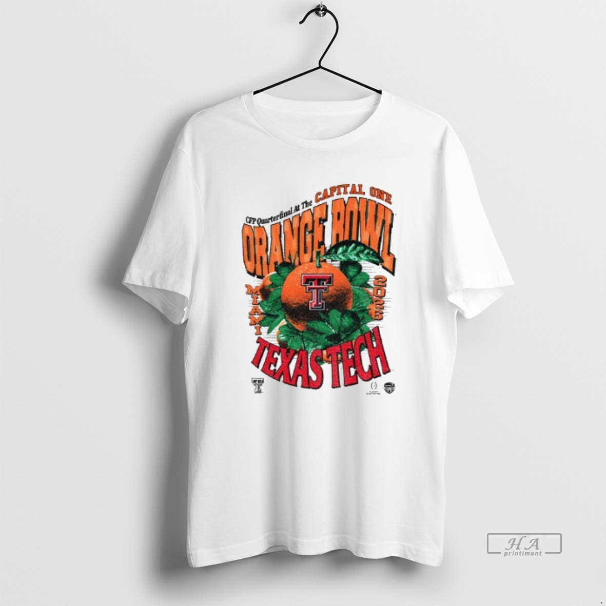 Official Texas Tech Red Raiders Quaterfinal At The Capital One Orange Bowl Cfp - T-Shirt, Sweatshirt, Hoodie