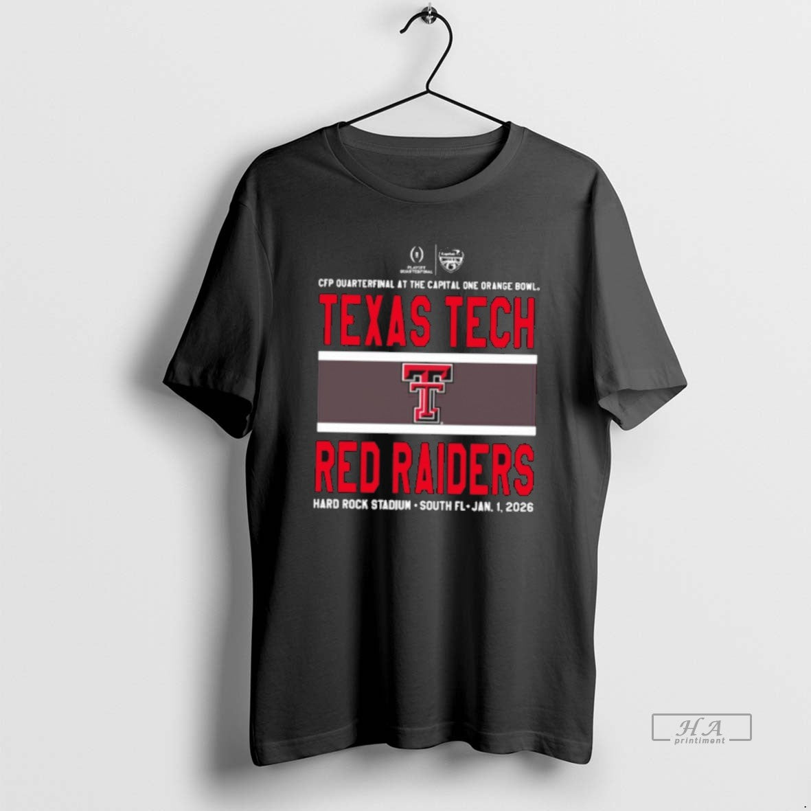 Official Texas Tech Football 2026 Cfp Quarterfinal Capital One Orange Bowl - T-Shirt, Sweatshirt, Hoodie