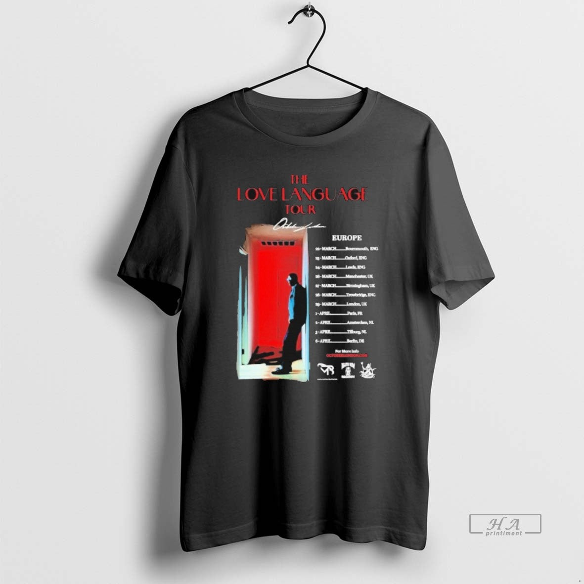 Official The Love Language October London Tour Europe 2026 - T-Shirt, Sweatshirt, Hoodie