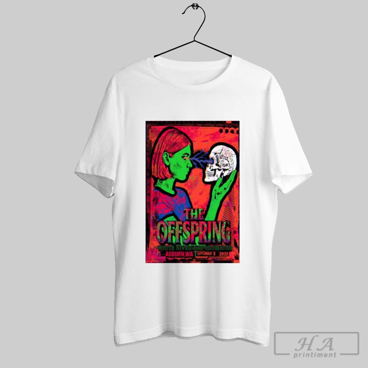 Official The Offspring Auburn Wa September 3 2025 Concert Unisex T-shirt, Sweatshirt, Hoodie, Long Sleeve Tee - T-Shirt, Sweatshirt, Hoodie
