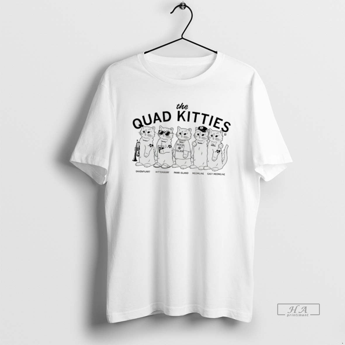 Official The Quad Cities Davenport Kittendorf Pawk Island Meowline East Mewowline - T-Shirt, Sweatshirt, Hoodie