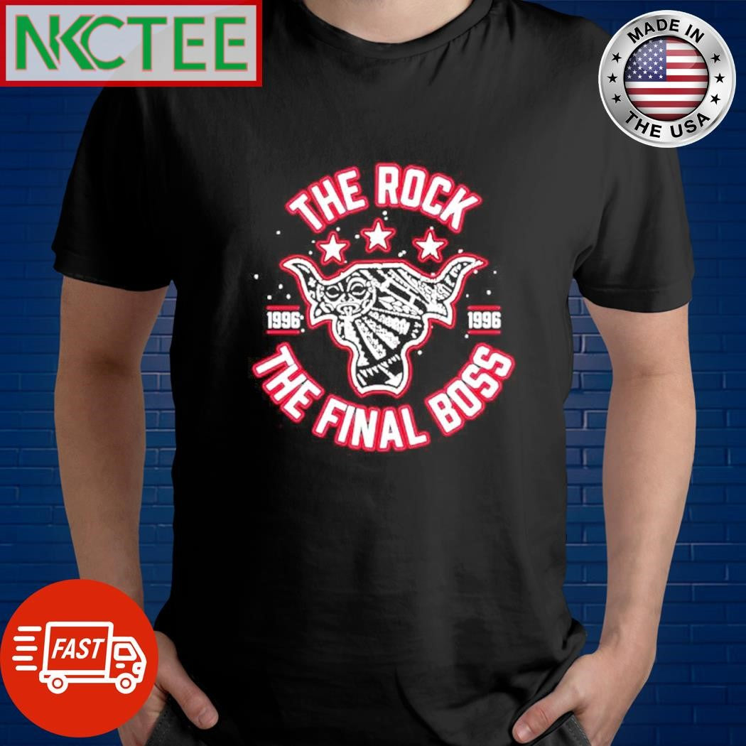 Official The Rock The Final Boss 1996 Brahma Noire homme shirt Unisex T-shirt, Sweatshirt, Hoodie, Long Sleeve Tee - T-Shirt, Sweatshirt, Hoodie