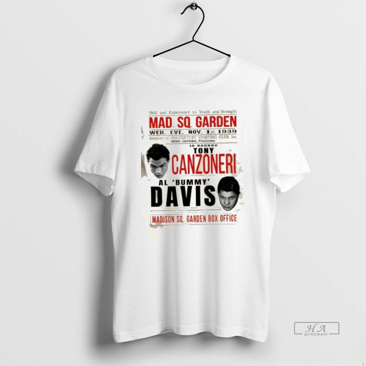 Official Tony Canzoneri Vs Bummy Davis Madison Sq Garden Box Office - T-Shirt, Sweatshirt, Hoodie