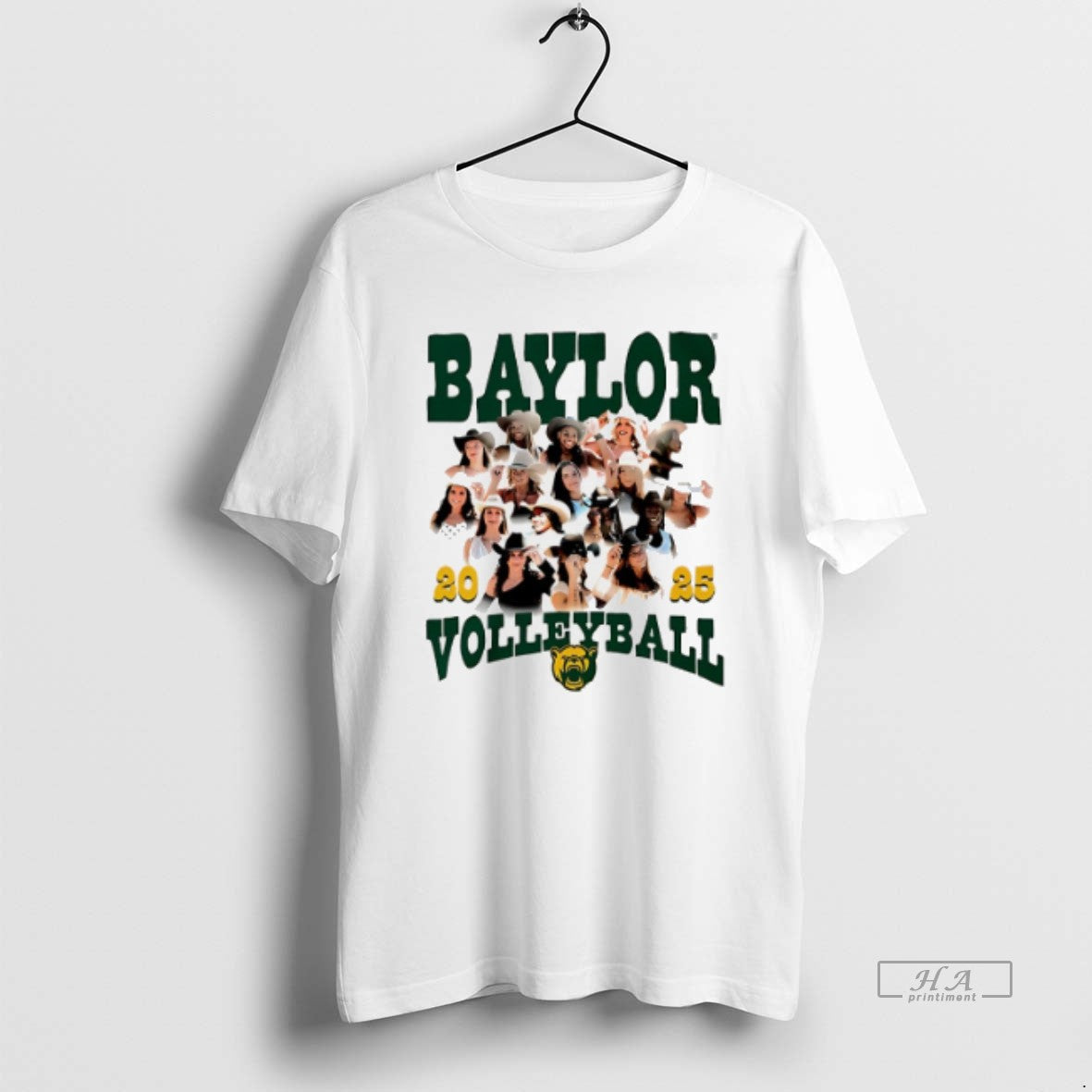 Official Trendy Baylor Womens Volleyball Team Collage 2025 Unisex T-shirt, Sweatshirt, Hoodie, Long Sleeve Tee - T-Shirt, Sweatshirt, Hoodie