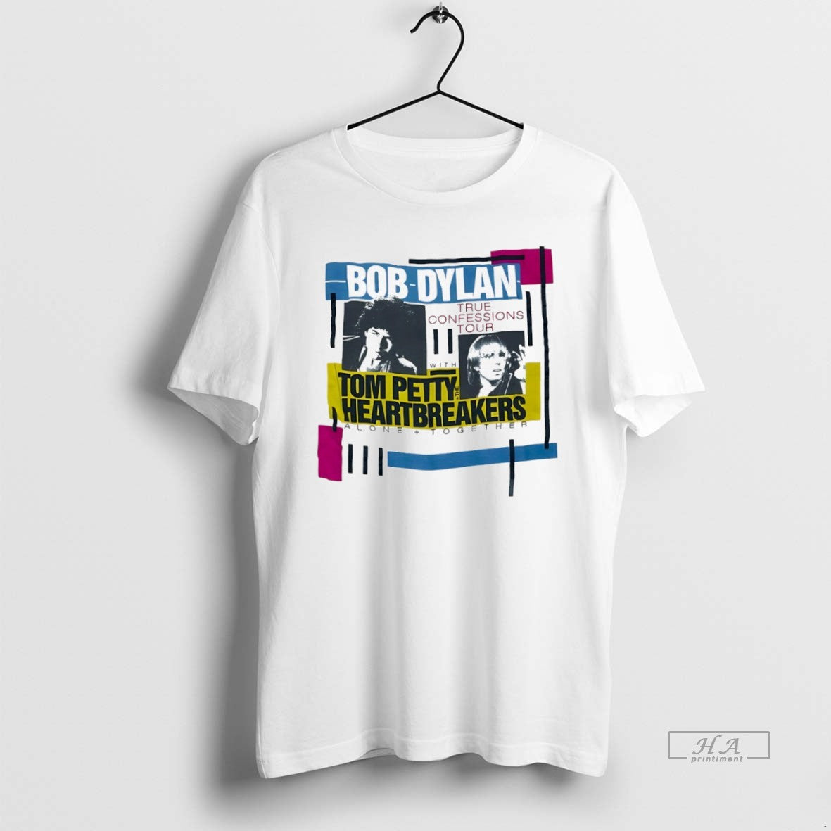 Official Trendy Bob Dylan True Confessions Tour With Tom Petty Heartbreakers Unisex T-shirt, Sweatshirt, Hoodie, Long Sleeve Tee - T-Shirt, Sweatshirt, Hoodie