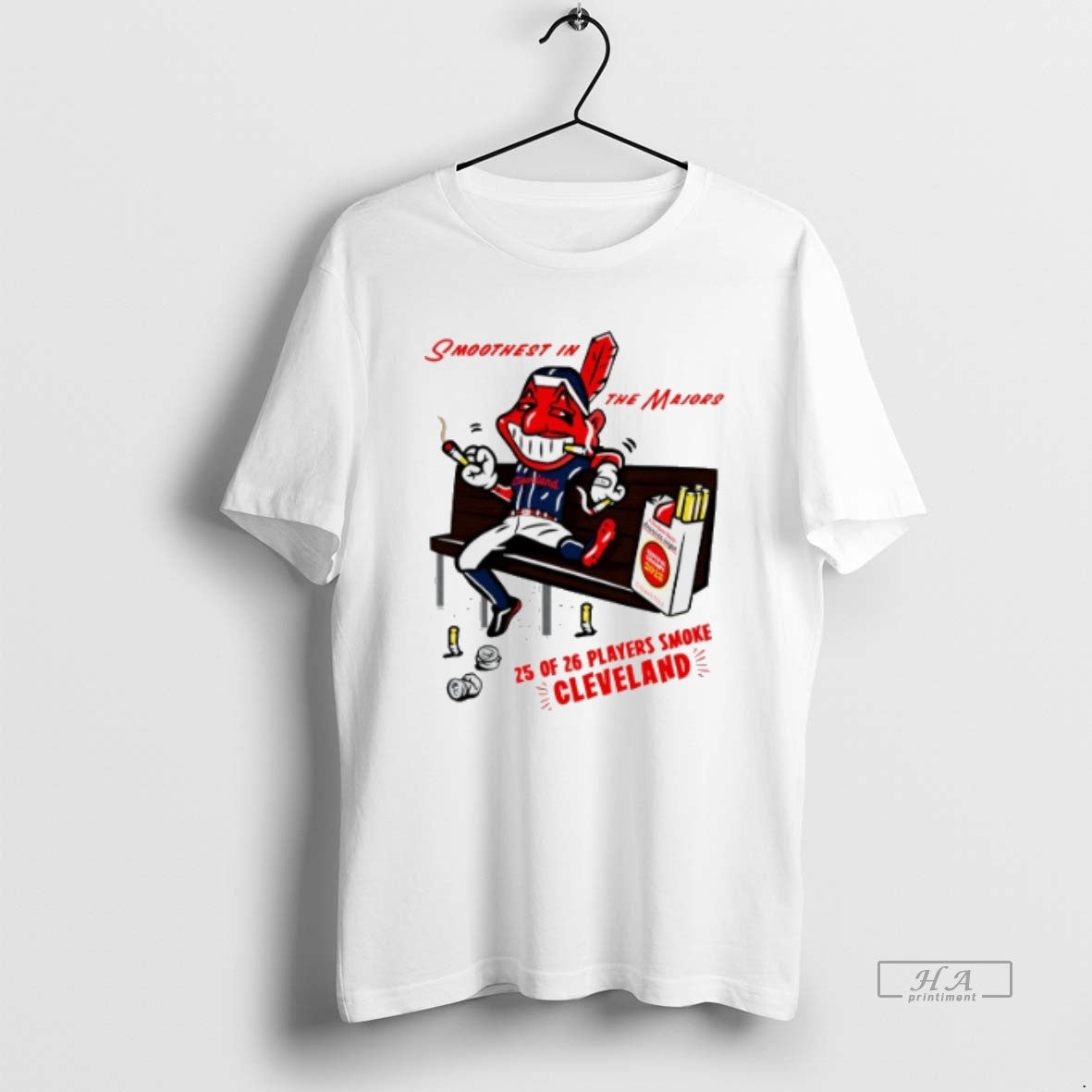 Official Trendy Cleveland Guardians Smoothest In The Majors 25 Of 26 Players Smoke Unisex T-shirt, Sweatshirt, Hoodie, Long Sleeve Tee - T-Shirt, Sweatshirt, Hoodie