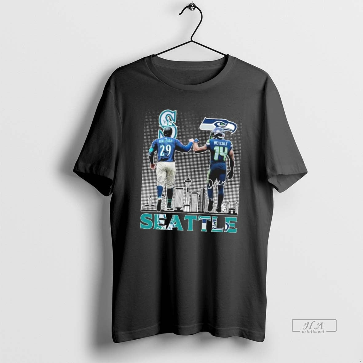 Official Trendy Dk Metcalf And Cal Raleigh Seattle Unisex T-shirt, Sweatshirt, Hoodie, Long Sleeve Tee - T-Shirt, Sweatshirt, Hoodie