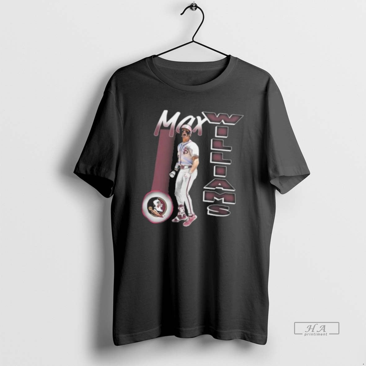 Official Trendy Florida State Seminoles Merch Fsu Baseball Max Williams Retro Unisex T-shirt, Sweatshirt, Hoodie, Long Sleeve Tee - T-Shirt, Sweatshirt, Hoodie