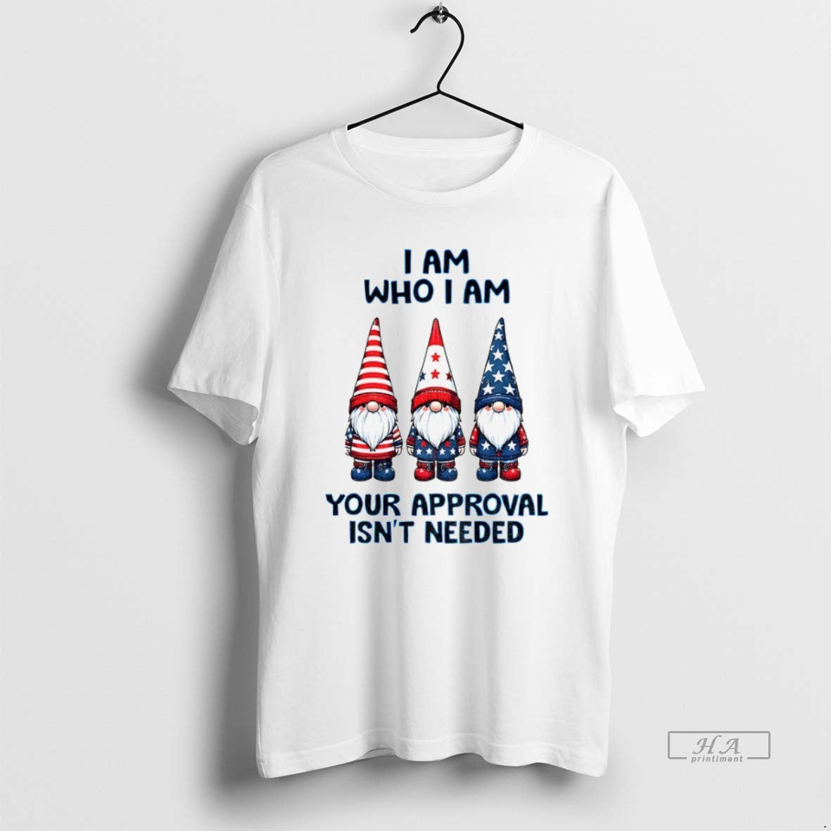 Official Trendy Gnome I Am Who I Am Your Approval Isnt Needed Merry Christmas Tee Unisex T-shirt, Sweatshirt, Hoodie, Long Sleeve Tee - T-Shirt, Sweatshirt, Hoodie