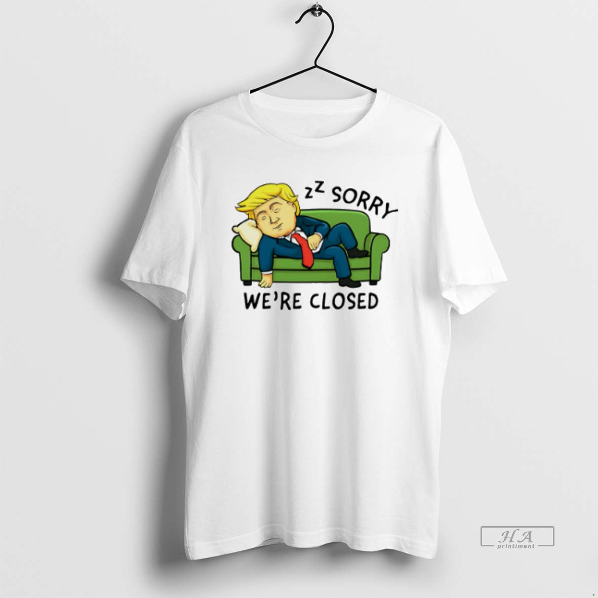 Official Trendy Government Shutdown Sorry Were Closed Trump Sleeping Unisex T-shirt, Sweatshirt, Hoodie, Long Sleeve Tee - T-Shirt, Sweatshirt, Hoodie