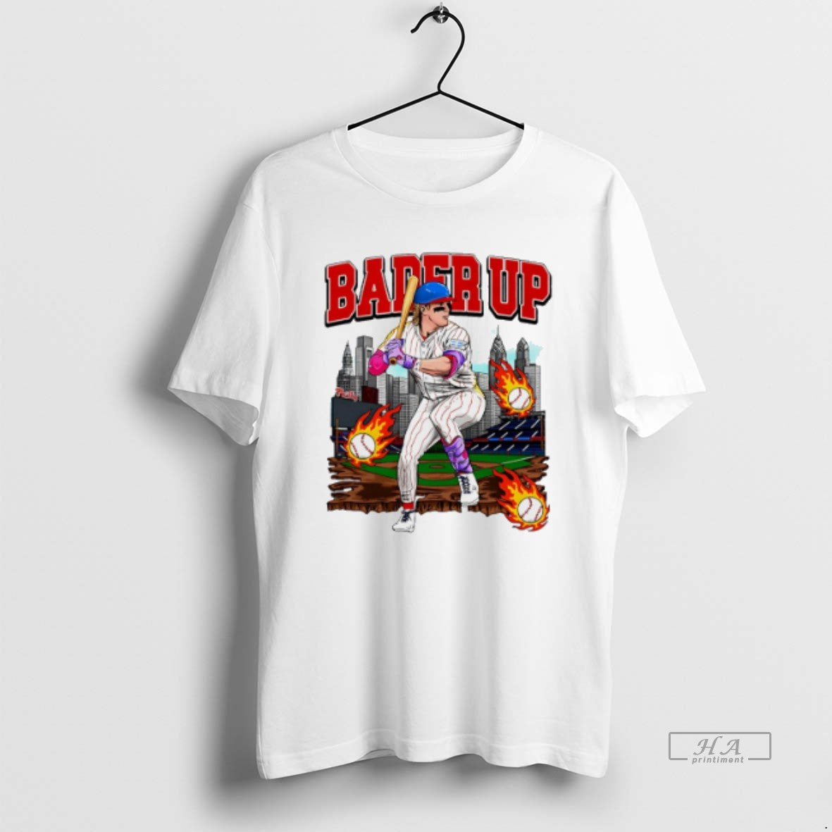 Official Trendy Harrison Bader Bader Up Philadelphia Phillies Graphic Unisex T-shirt, Sweatshirt, Hoodie, Long Sleeve Tee - T-Shirt, Sweatshirt, Hoodie