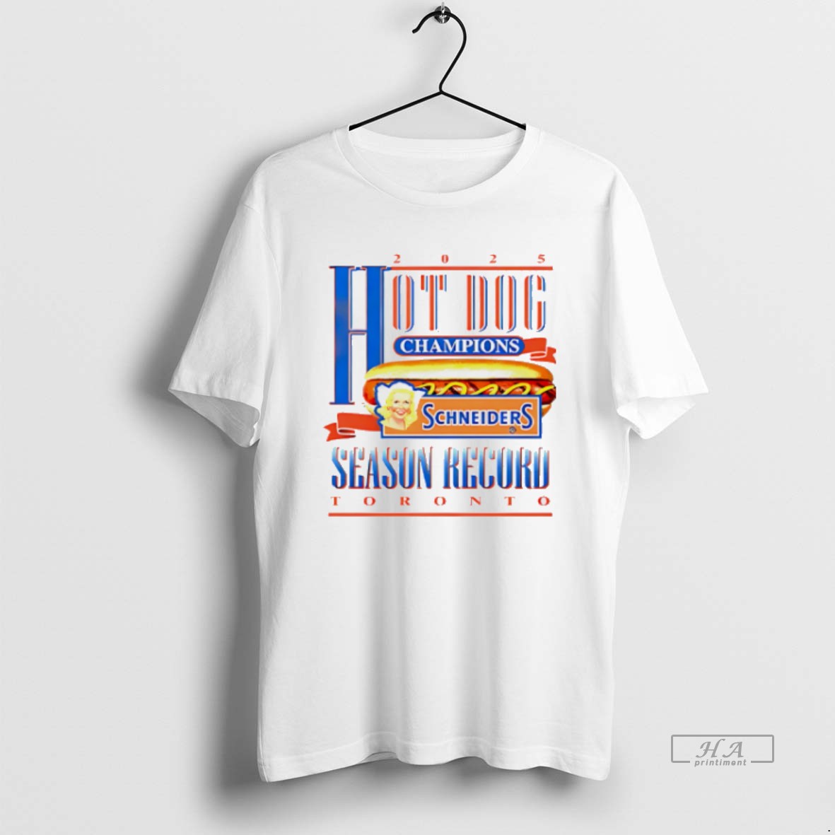Official Trendy Hot Dog Champions Schneiders Season Record Toronto 2025 Unisex T-shirt, Sweatshirt, Hoodie, Long Sleeve Tee - T-Shirt, Sweatshirt, Hoodie