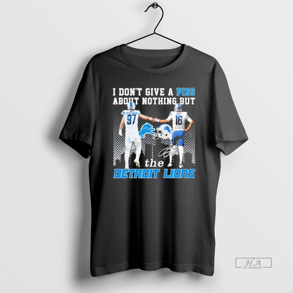 Official Trendy I Dont Give A Piss About Nothing But The Detroit Lions Unisex T-shirt, Sweatshirt, Hoodie, Long Sleeve Tee - T-Shirt, Sweatshirt, Hoodie