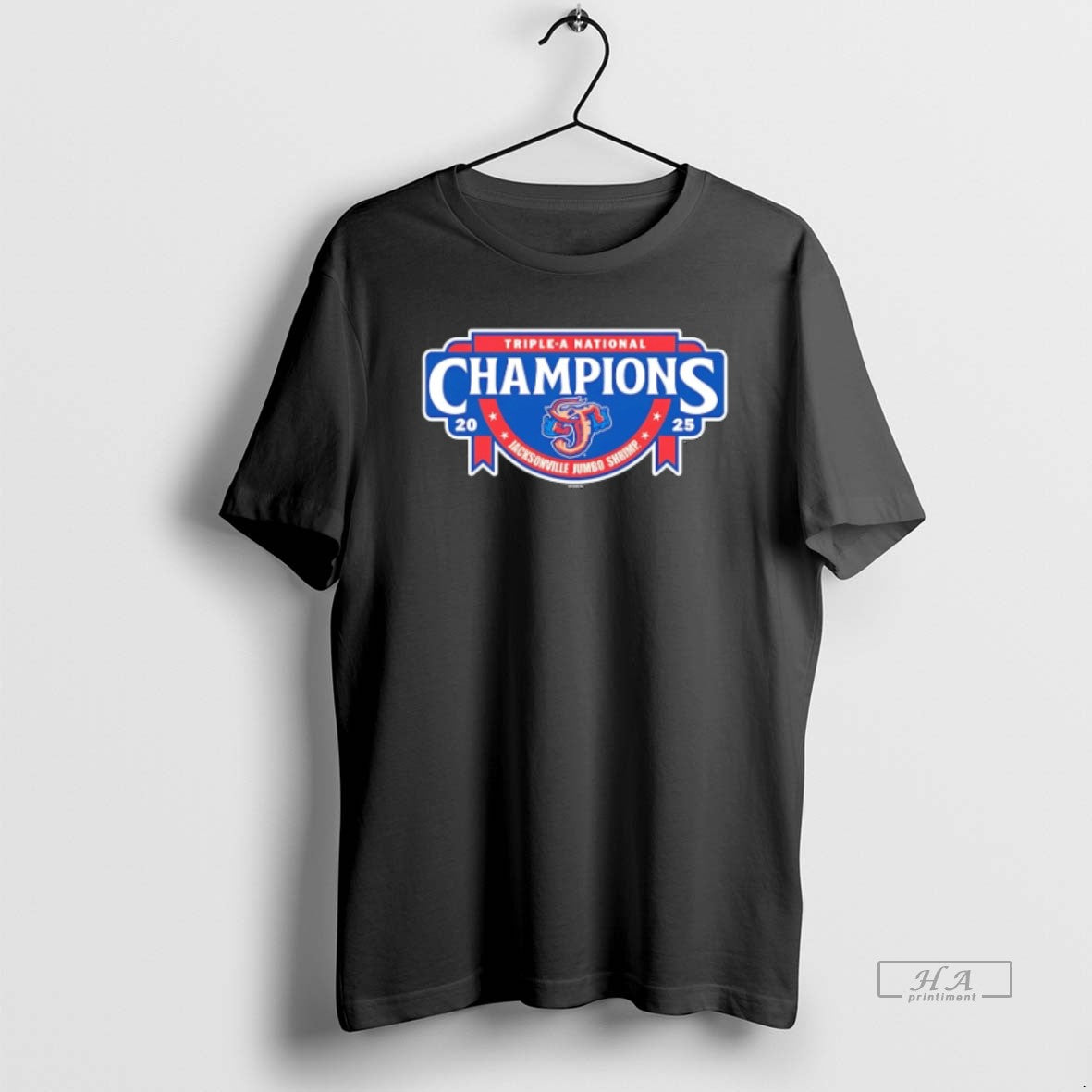 Official Trendy Jacksonville Jumbo Shrimp 2025 Triple A National Champions Unisex T-shirt, Sweatshirt, Hoodie, Long Sleeve Tee - T-Shirt, Sweatshirt, Hoodie