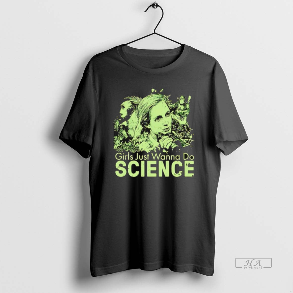 Official Trendy Jane Goodall Girls Just Wanna Do Science Unisex T-shirt, Sweatshirt, Hoodie, Long Sleeve Tee - T-Shirt, Sweatshirt, Hoodie