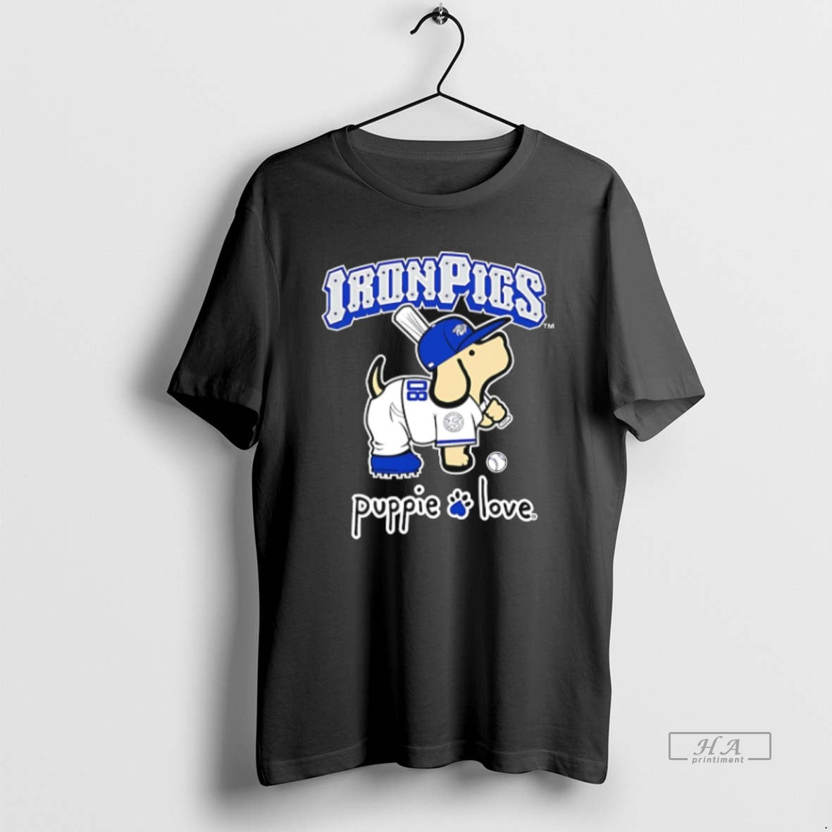 Official Trendy Lehigh Valley Ironpigs Puppie Love Dog Unisex T-shirt, Sweatshirt, Hoodie, Long Sleeve Tee - T-Shirt, Sweatshirt, Hoodie