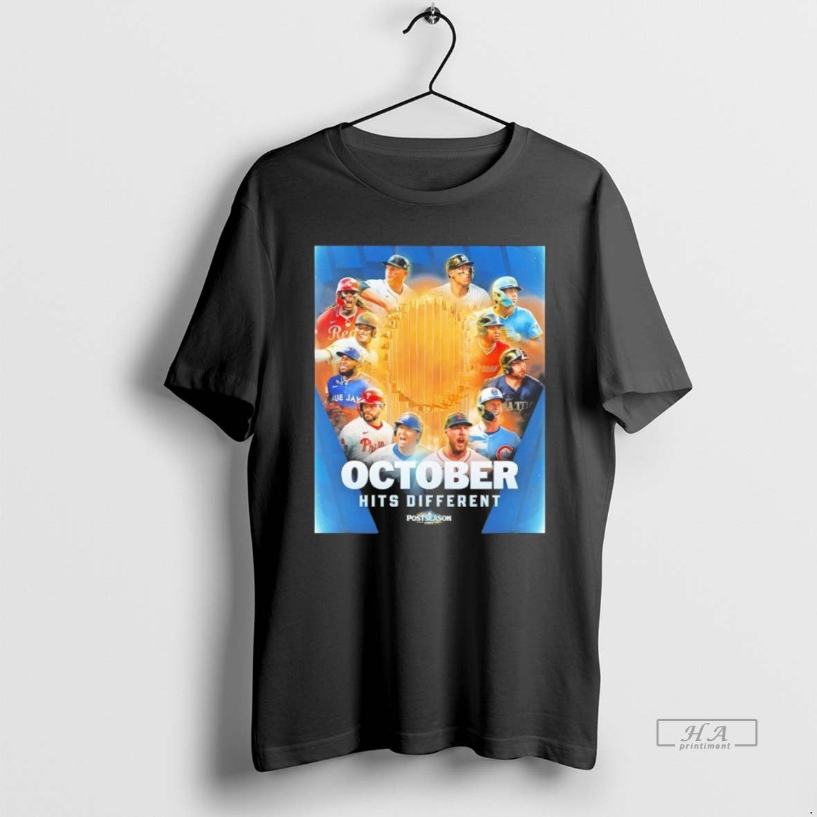 Official Trendy Mlb Postseason 2025 October Hits Different Unisex T-shirt, Sweatshirt, Hoodie, Long Sleeve Tee - T-Shirt, Sweatshirt, Hoodie