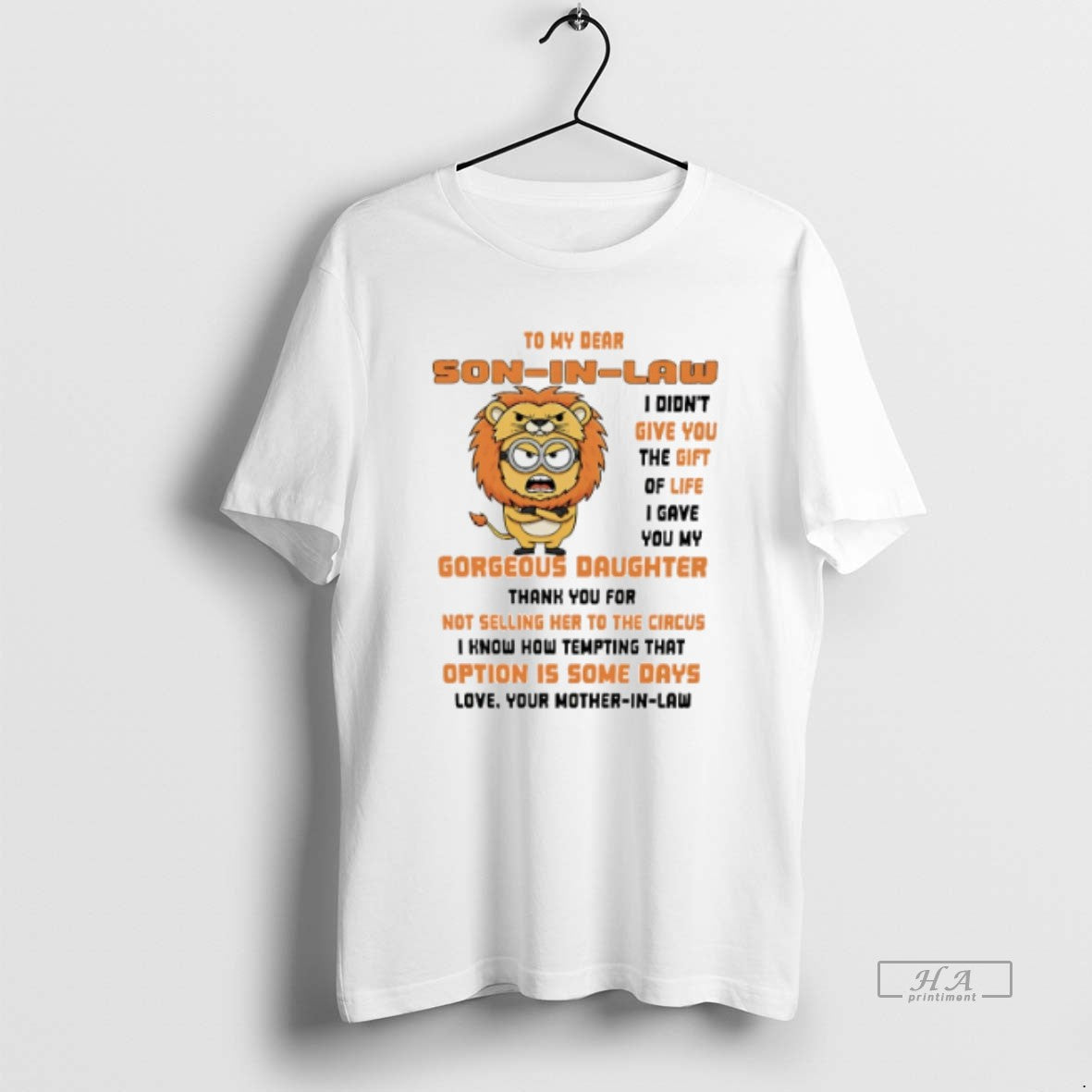 Official Trendy Minion To My Dear Son In Law I Didnt Give You The Gift Unisex T-shirt, Sweatshirt, Hoodie, Long Sleeve Tee - T-Shirt, Sweatshirt, Hoodie