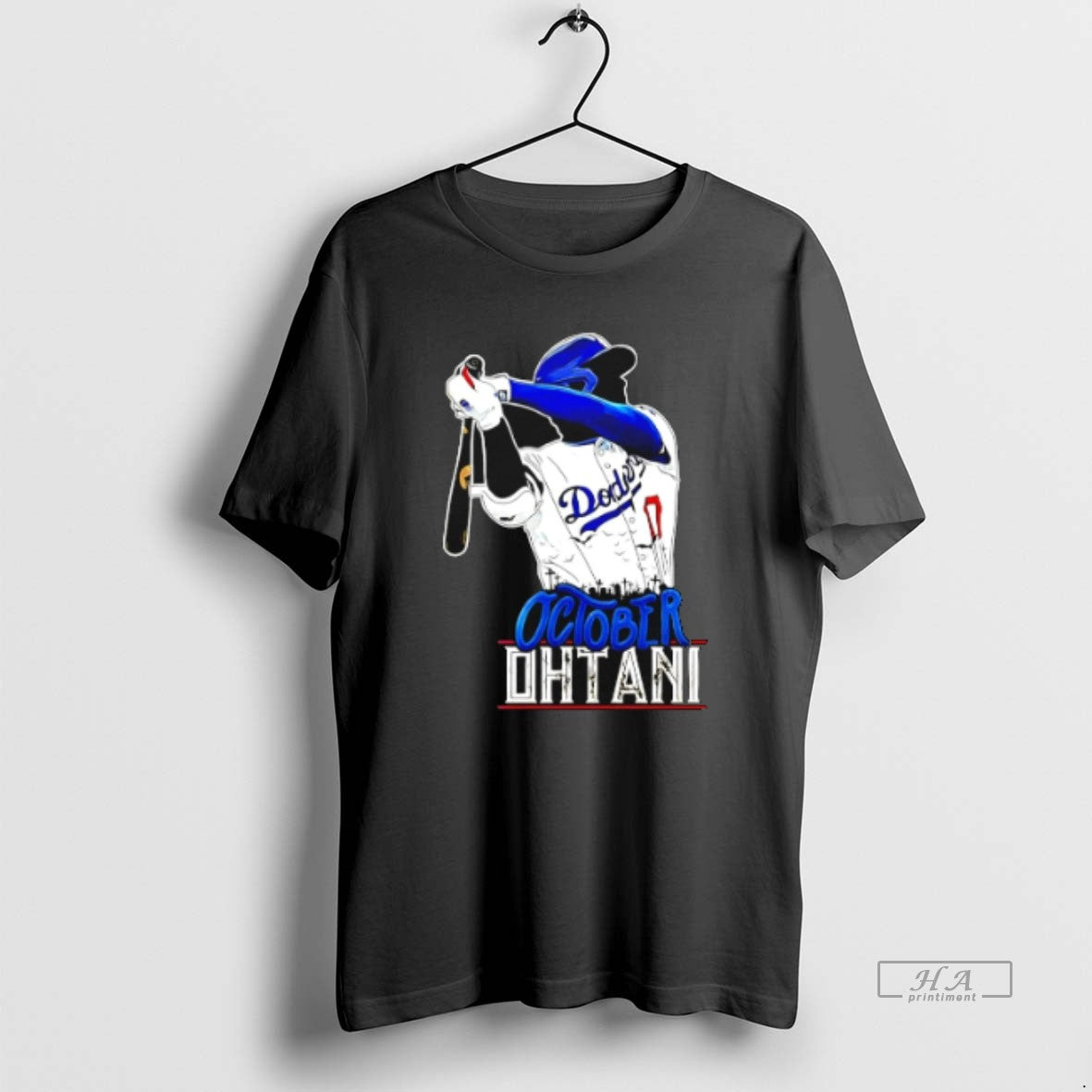 Official Trendy October Ohtani Shohei Ohtani La Dodgers Paint Unisex T-shirt, Sweatshirt, Hoodie, Long Sleeve Tee - T-Shirt, Sweatshirt, Hoodie