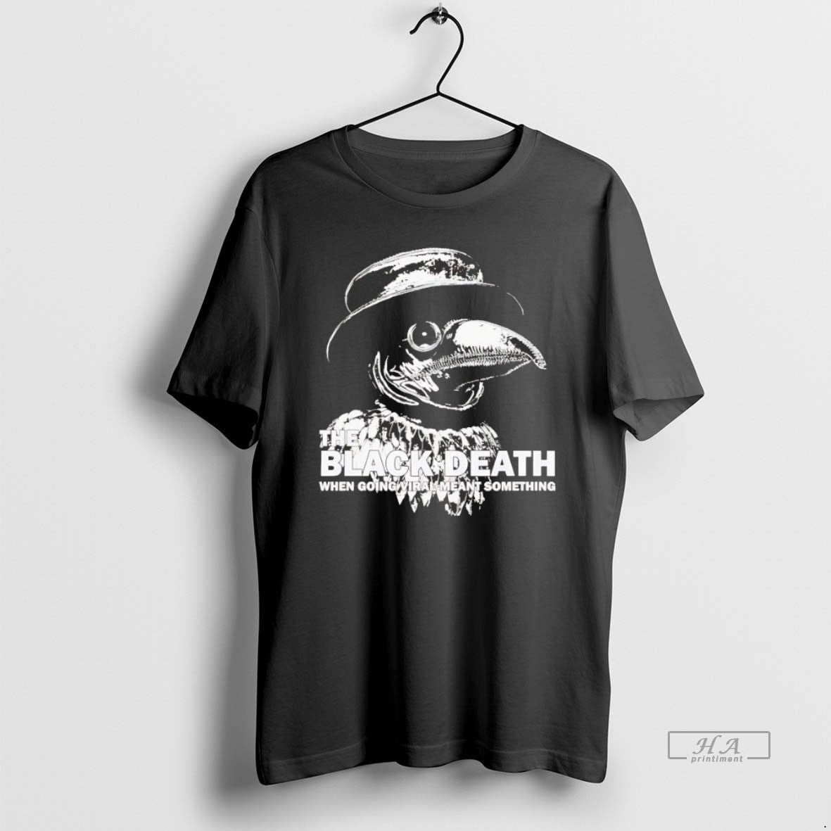 Official Trendy Plague Doctor The Black Death Going Viral Meant Something Unisex T-shirt, Sweatshirt, Hoodie, Long Sleeve Tee - T-Shirt, Sweatshirt, Hoodie