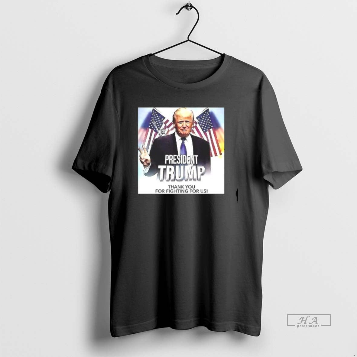 Official Trendy President Trump Thank You For Fighting For Us Unisex T-shirt, Sweatshirt, Hoodie, Long Sleeve Tee - T-Shirt, Sweatshirt, Hoodie