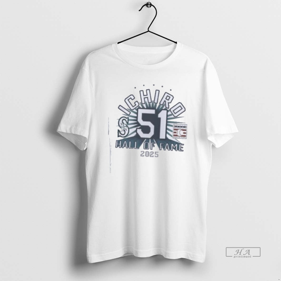 Official Trendy Seattle Mariners Ichiro 2025 Hall Of Fame Unisex T-shirt, Sweatshirt, Hoodie, Long Sleeve Tee - T-Shirt, Sweatshirt, Hoodie