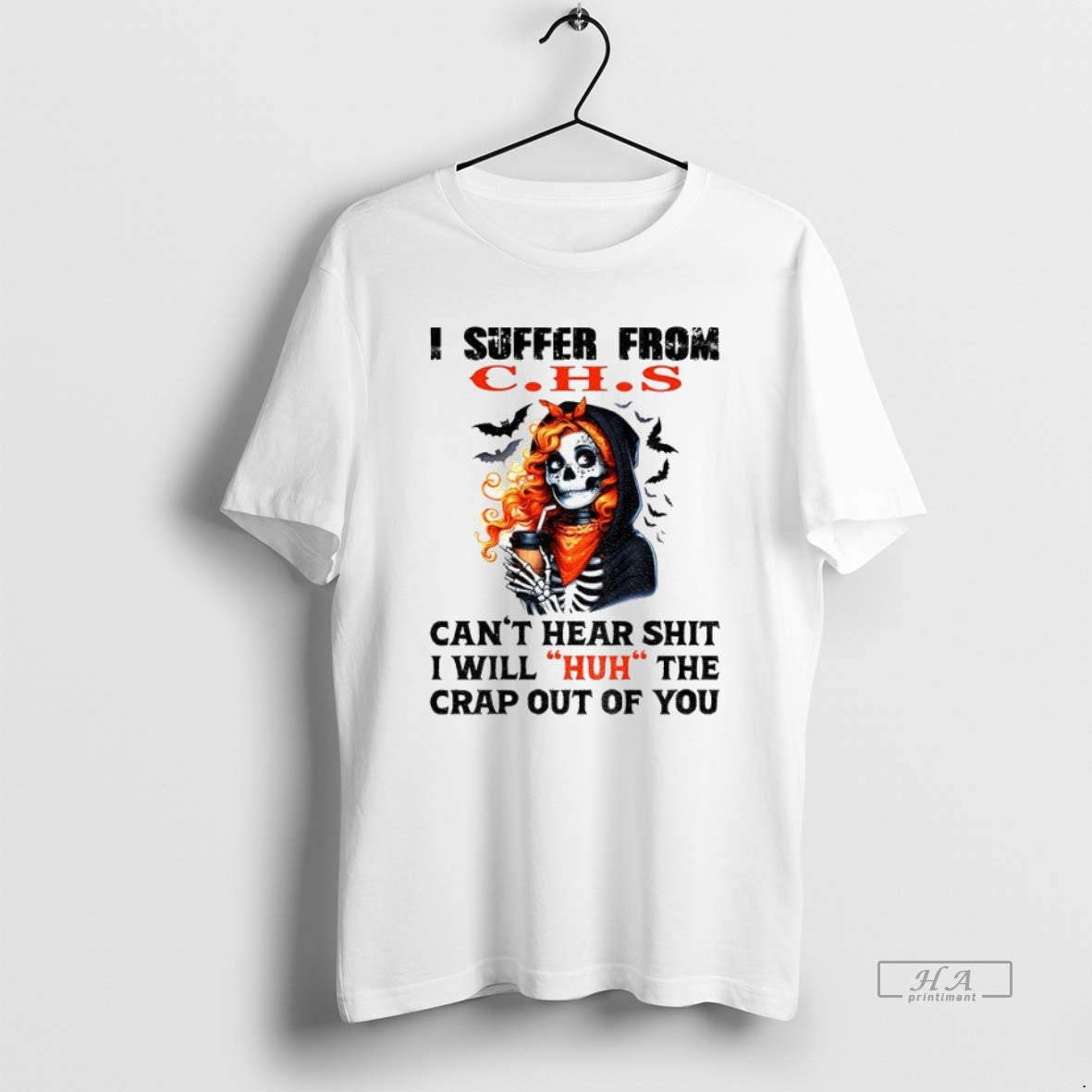 Official Trendy Skeleton Suffer From C H Unisex T-shirt, Sweatshirt, Hoodie, Long Sleeve Tee - T-Shirt, Sweatshirt, Hoodie