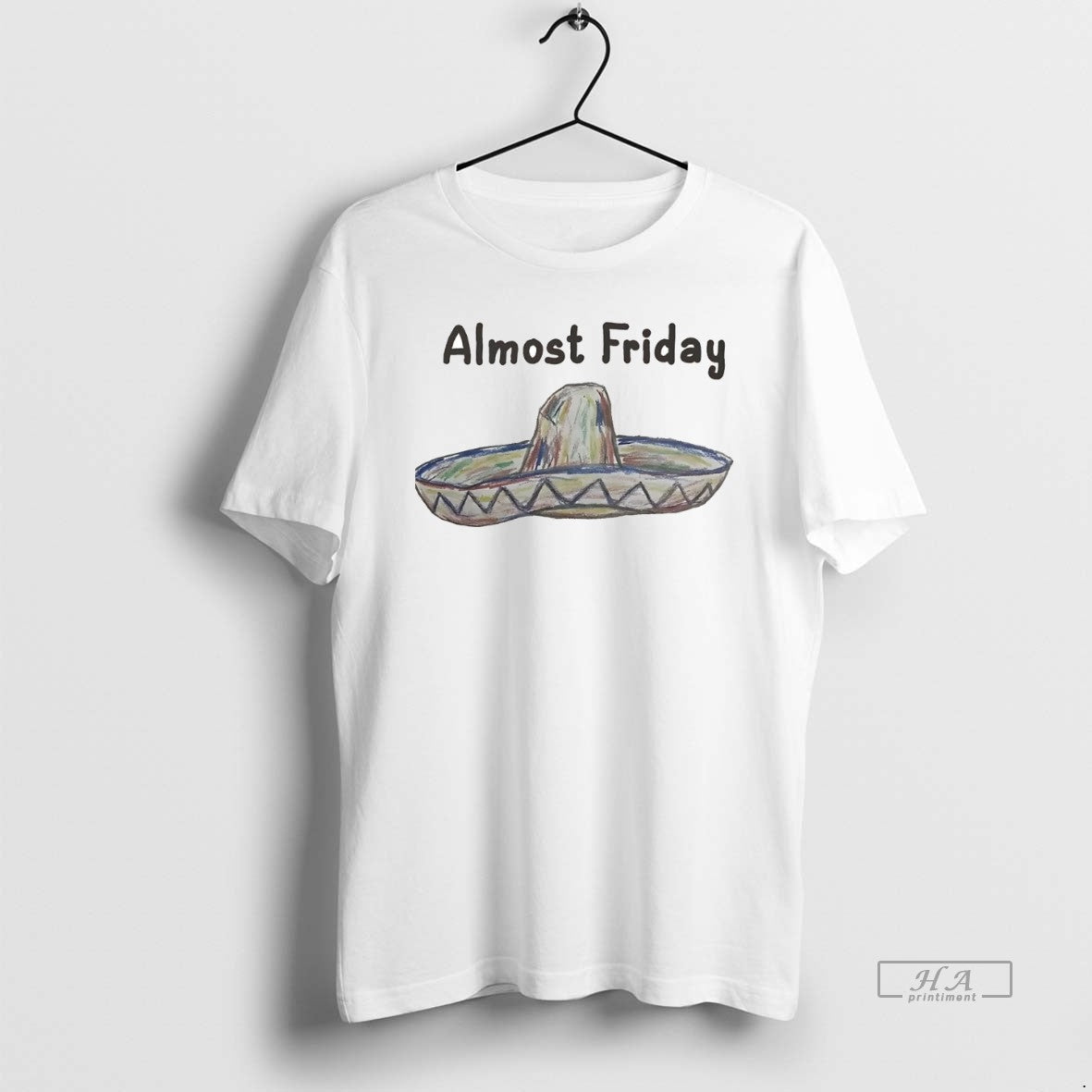 Official Trendy Sombrero Almost Friday Government Shutdown Unisex T-shirt, Sweatshirt, Hoodie, Long Sleeve Tee - T-Shirt, Sweatshirt, Hoodie