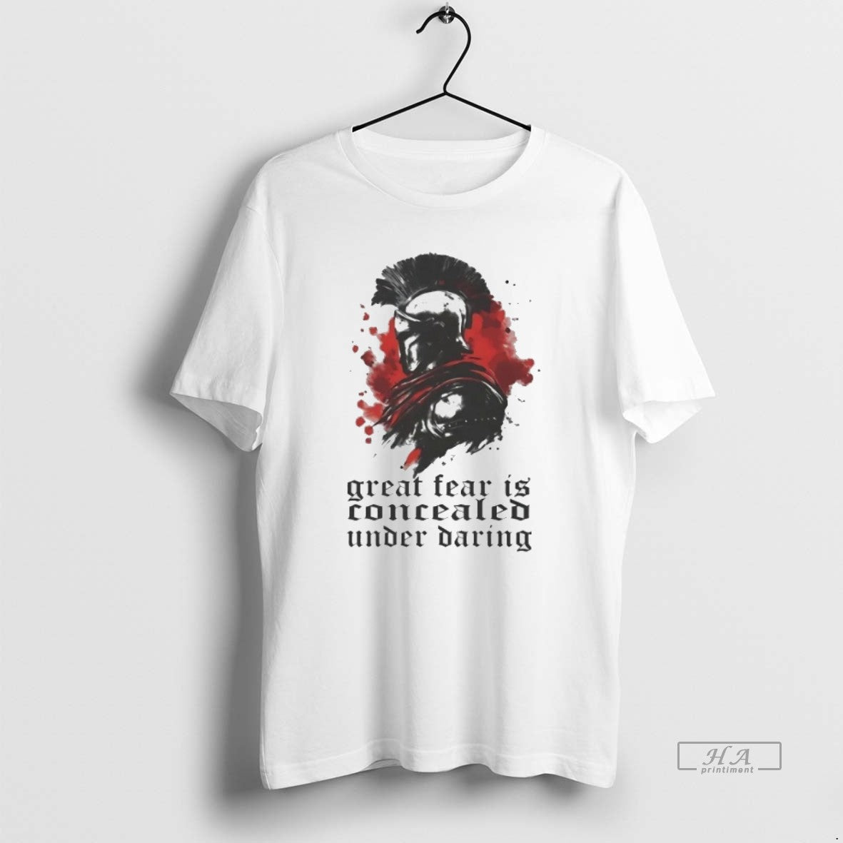 Official Trendy Sparta Great Fear Is Concealed Under Daring Unisex T-shirt, Sweatshirt, Hoodie, Long Sleeve Tee - T-Shirt, Sweatshirt, Hoodie