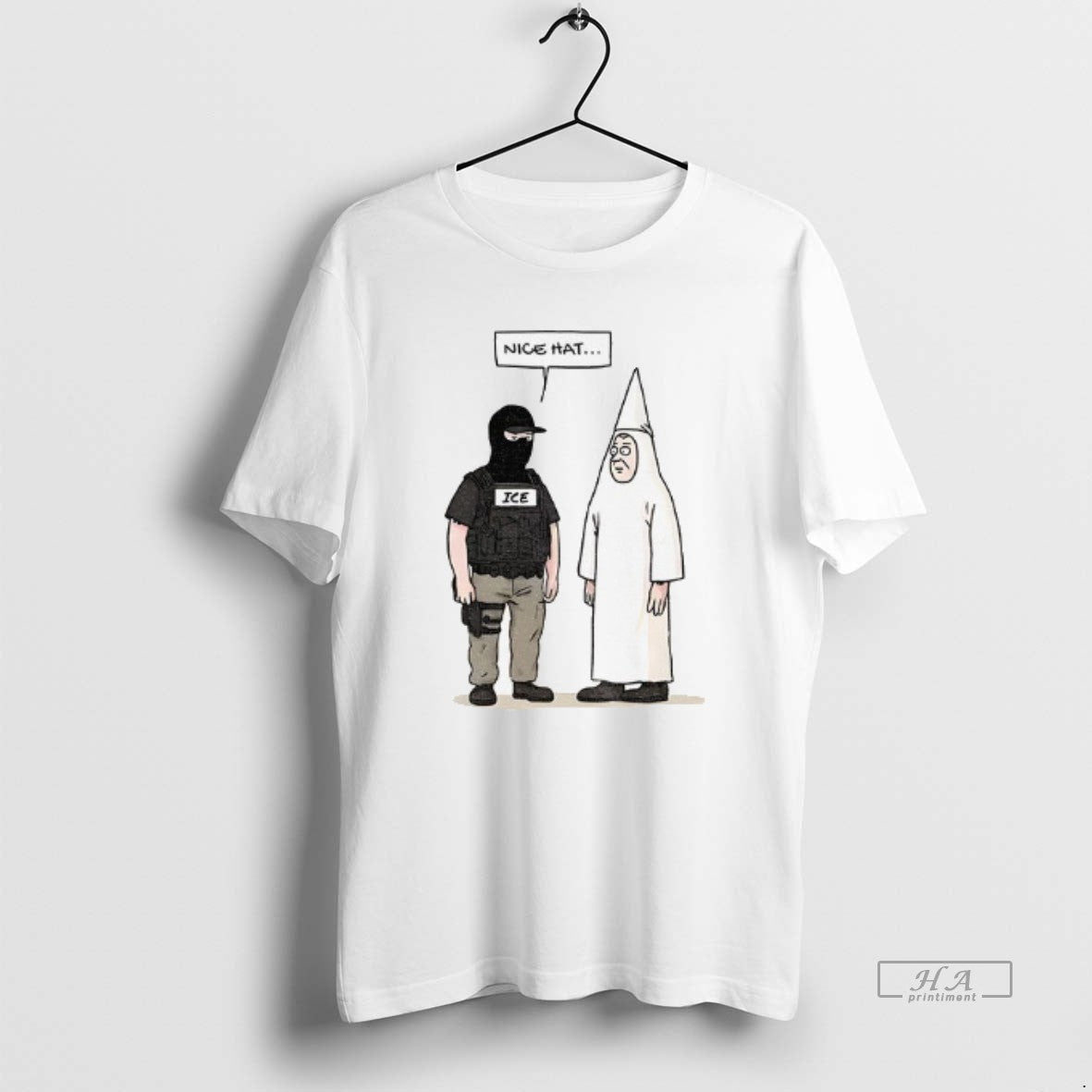 Official Trendy Subtle Fuck Trump Fuck Ice Nice Hat Unisex T-shirt, Sweatshirt, Hoodie, Long Sleeve Tee - T-Shirt, Sweatshirt, Hoodie