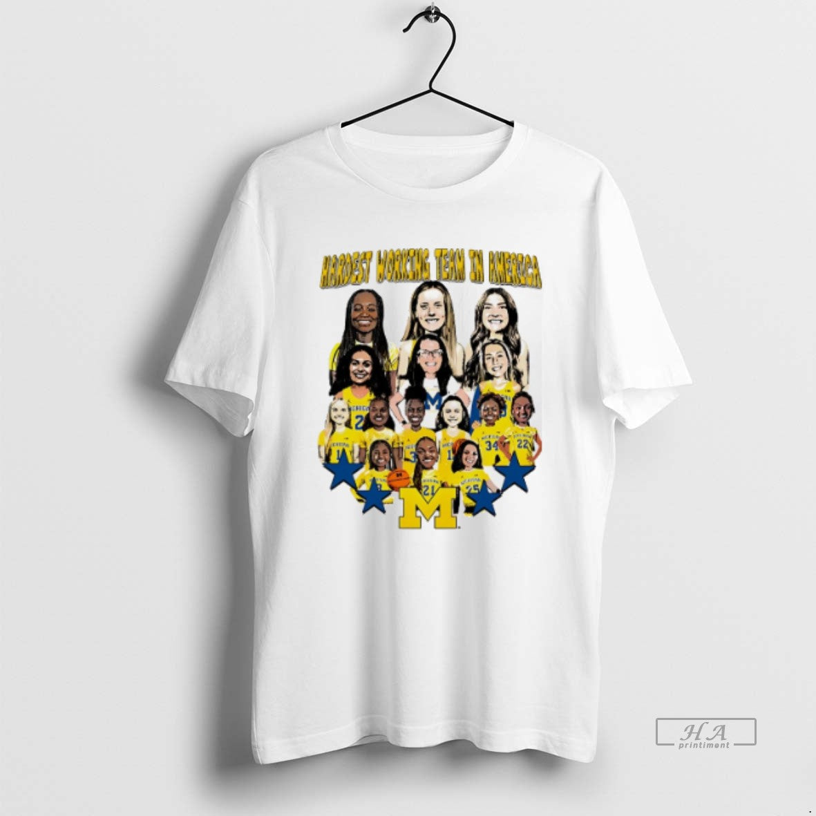 Official Trendy Valiant University Of Michigan Womens Basketball Hardest Working Team In America - T-Shirt, Sweatshirt, Hoodie