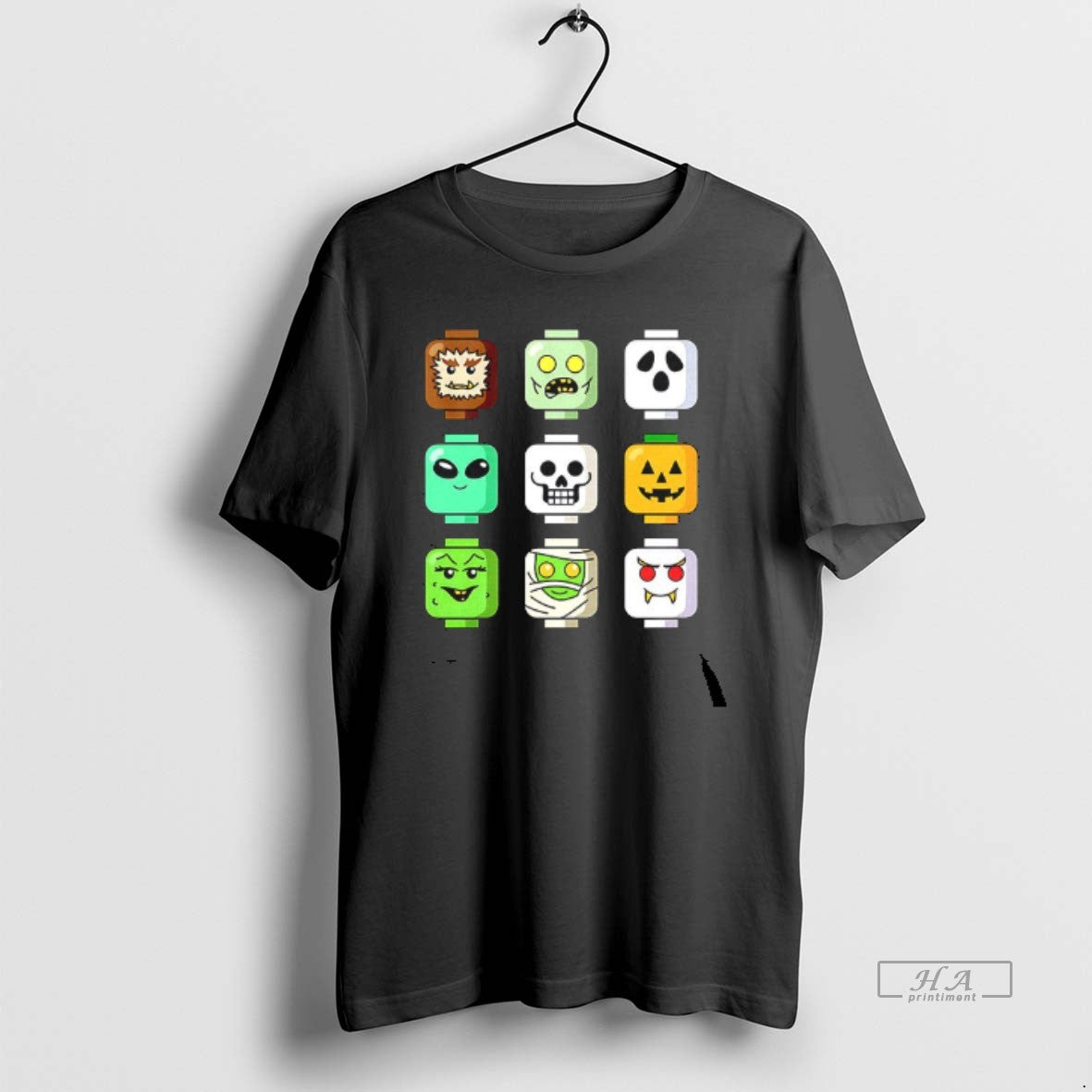 Official Trendy Zombie Block Heads Halloween Unisex T-shirt, Sweatshirt, Hoodie, Long Sleeve Tee - T-Shirt, Sweatshirt, Hoodie