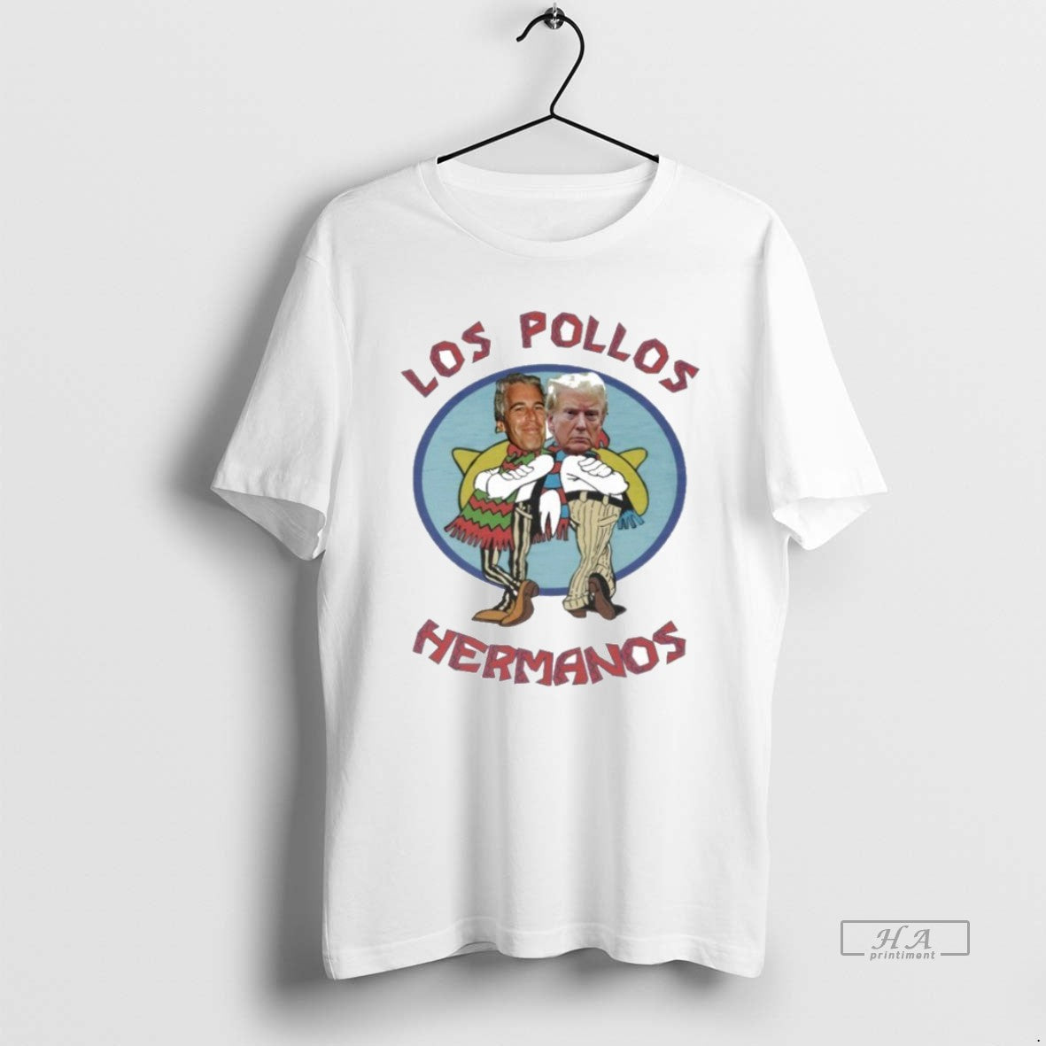 Official Trendy Trump Epstein Los Pollos Hermanos Unisex T-shirt, Sweatshirt, Hoodie, Long Sleeve Tee - T-Shirt, Sweatshirt, Hoodie