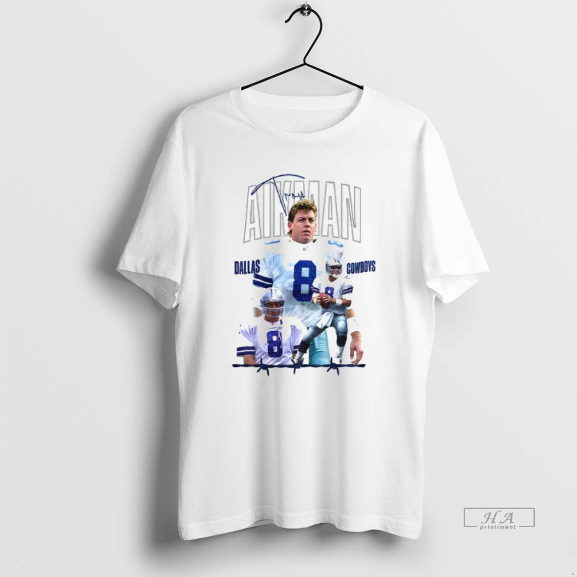 Official Troy Aikman Dallas Cowboys Football Legend Graphic Signature - T-Shirt, Sweatshirt, Hoodie