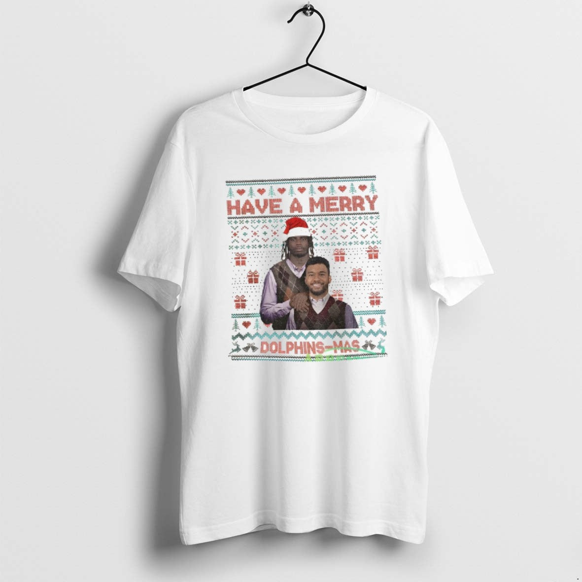 Official Tua Tagovailoa And Tyreek Hill Miami Dolphins Step Brothers Have A Merry Dolphins Mas - T-Shirt, Sweatshirt, Hoodie